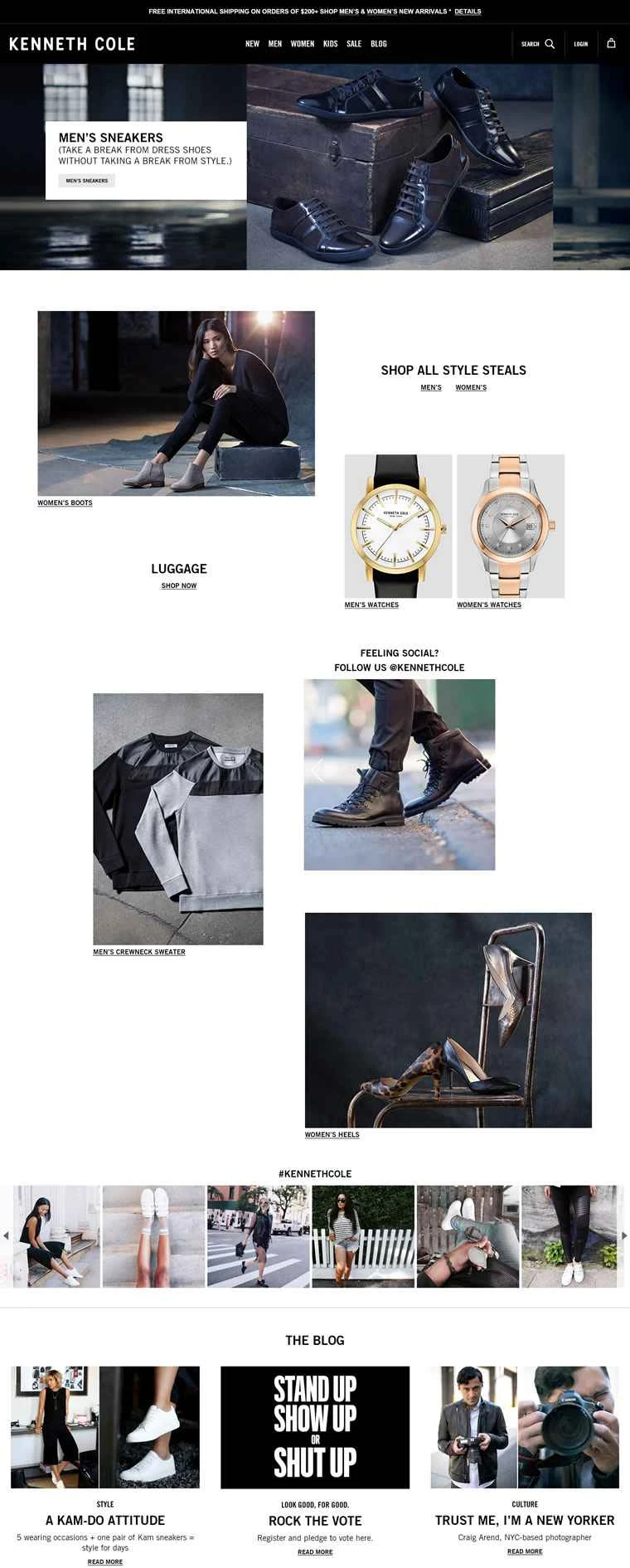 ケネス・コール公式サイト：ニューヨークのファッションとエレガンスブランド