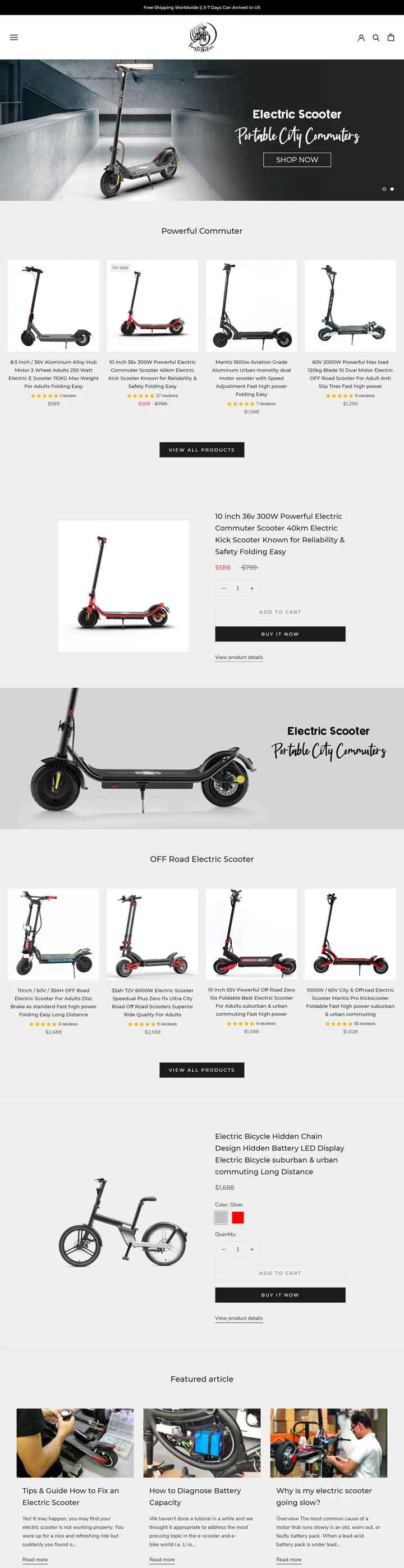 FunsToTheFore は、シンガポールで最も早く電動スクーターを製造した企業の 1 つです。