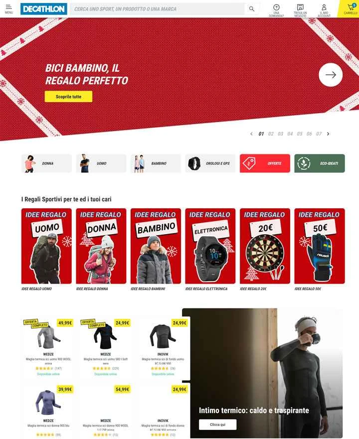 デカトロンイタリア公式サイト: デカトロンイタリア