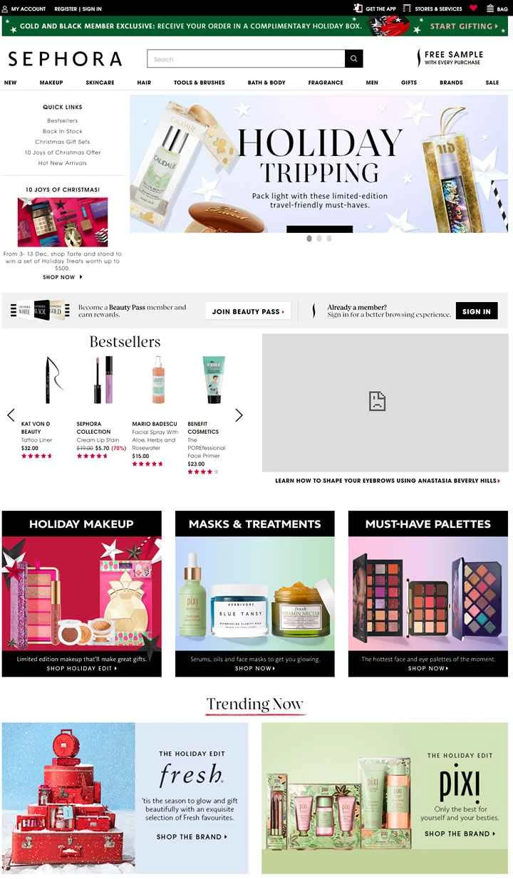 セフォラ・シンガポール公式サイト：セフォラ・シンガポール