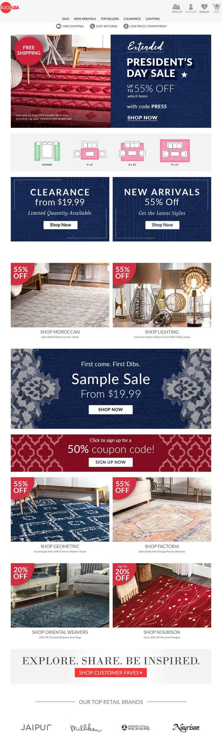 Rugs USA - 米国を拠点とするカーペット購入ウェブサイト