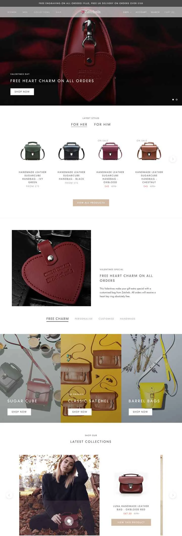 ザッチェルズ公式サイト：英国ケンブリッジサッチェルブランド