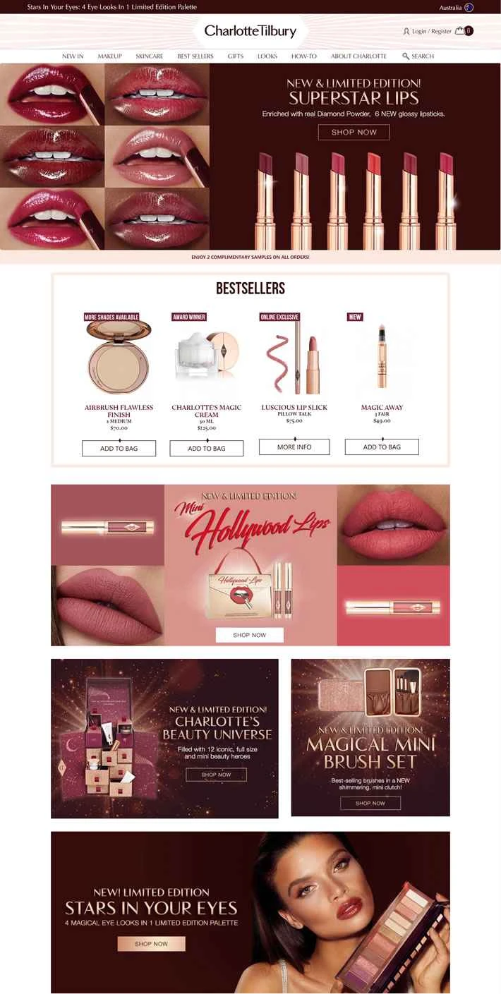 シャーロット・ティルバリー オーストラリア公式サイト：英国の美容ブランド