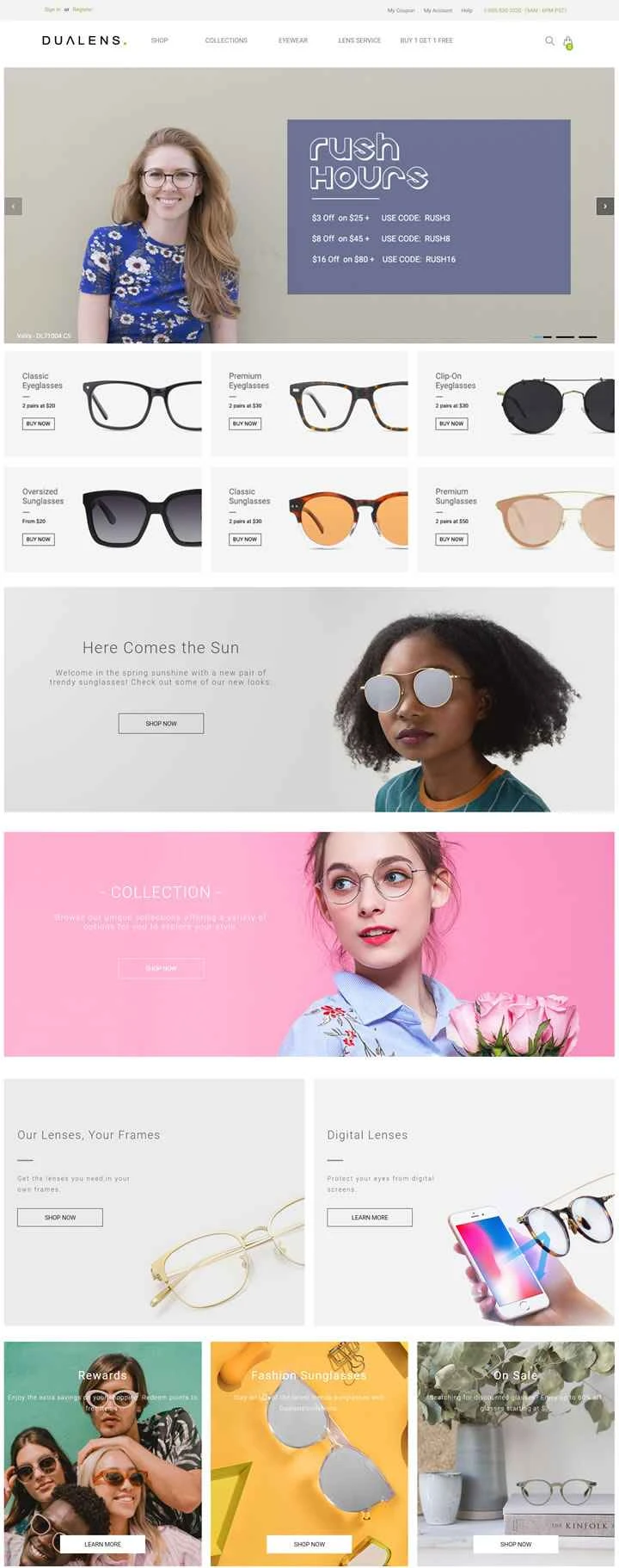 アメリカのオンライン眼鏡小売業者：Dualens