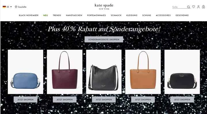 ケイト・スペード ドイツ公式サイト：アメリカのハンドバッグブランド