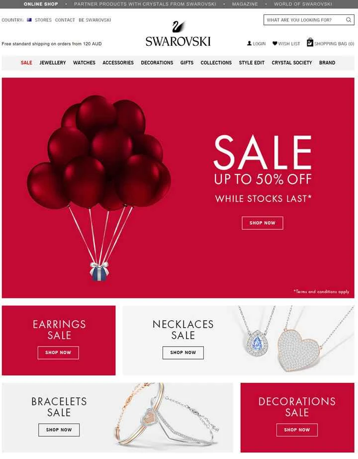 スワロフスキー・オーストラリア公式サイト：SWAROVSKI Australia