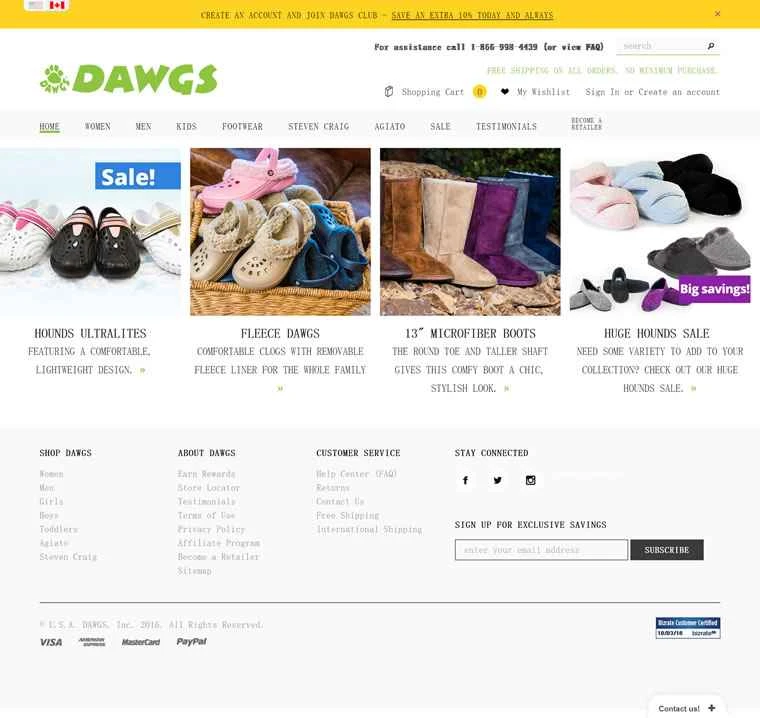 DAWGS公式サイト：靴、サンダル、ブーツ