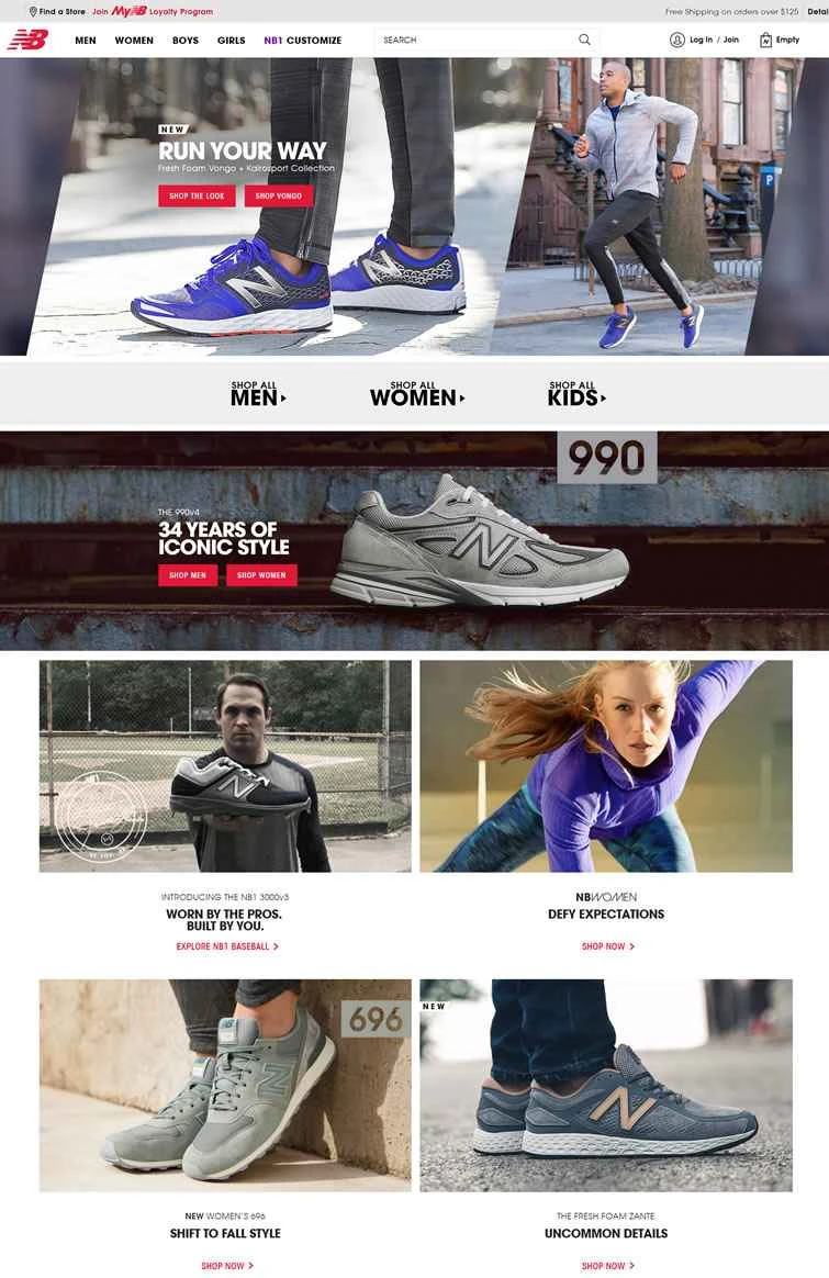 New Balance USウェブサイト: スニーカーとフィットネスアパレル
