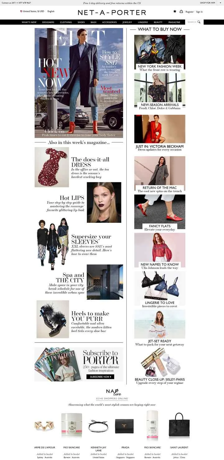 Net-A-Porter US公式サイト：世界をリードするファッションとラグジュアリーのウェブサイト