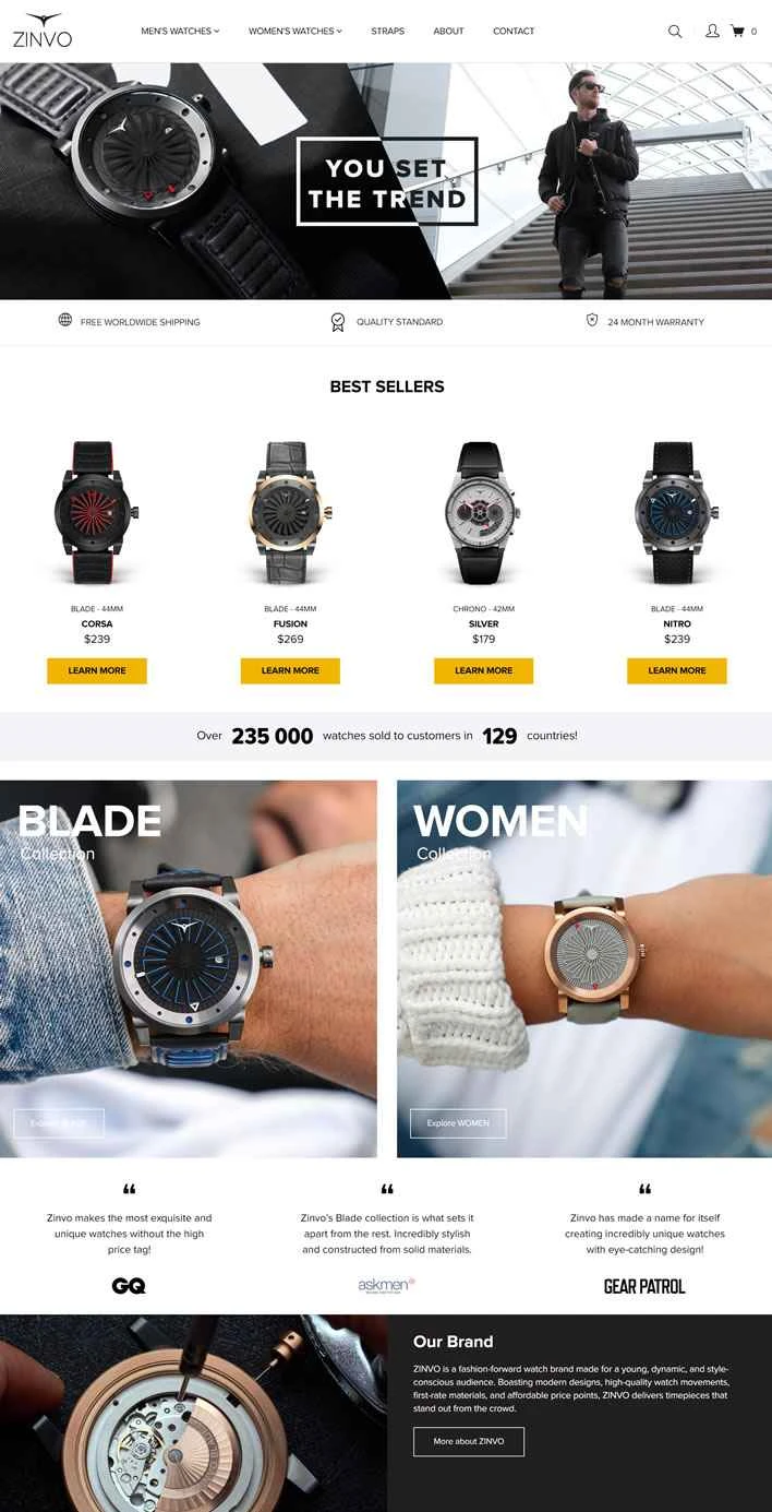 ZINVOウォッチ公式サイト：メンズ・レディースウォッチ