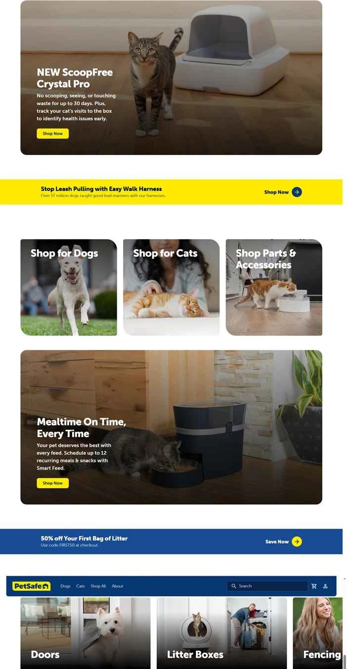 PetSafe Australia: 自動清掃式トイレボックス、犬用フェンスなど。