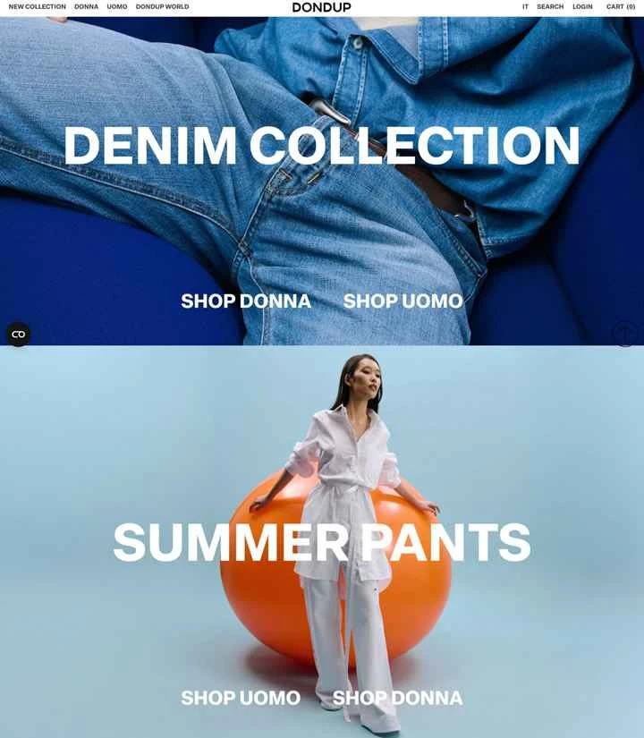 Dondup公式オンラインストア：100%イタリア製メンズ・レディース既製服