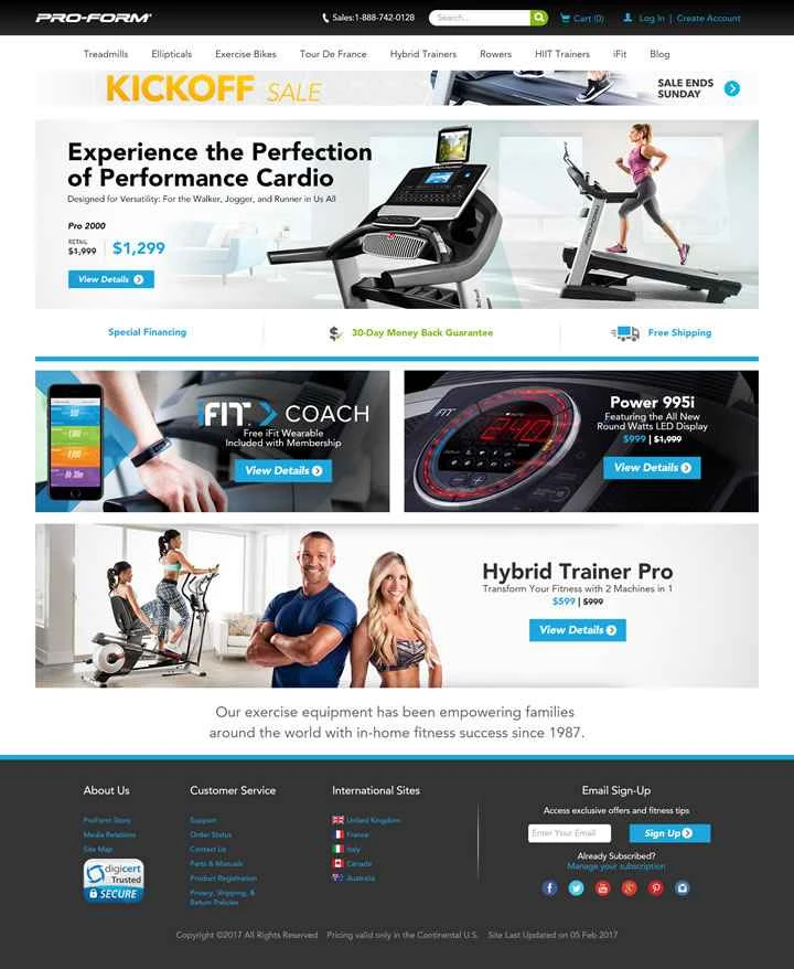 米国で最も売れているトレッドミルブランド、ProForm