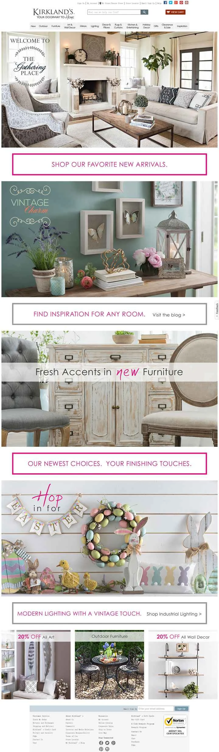 アメリカを代表するホームデコレーションとギフトの店、カークランド。