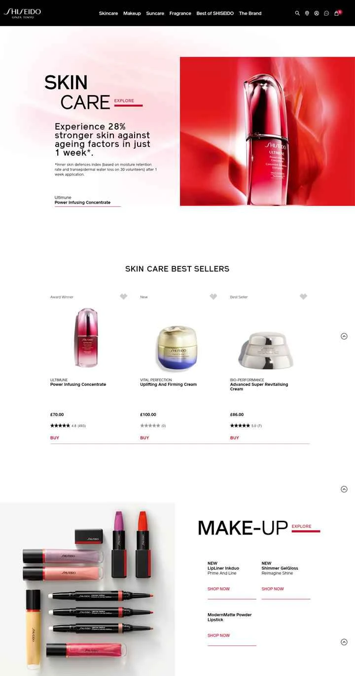 資生堂UK公式サイト：資生堂UK