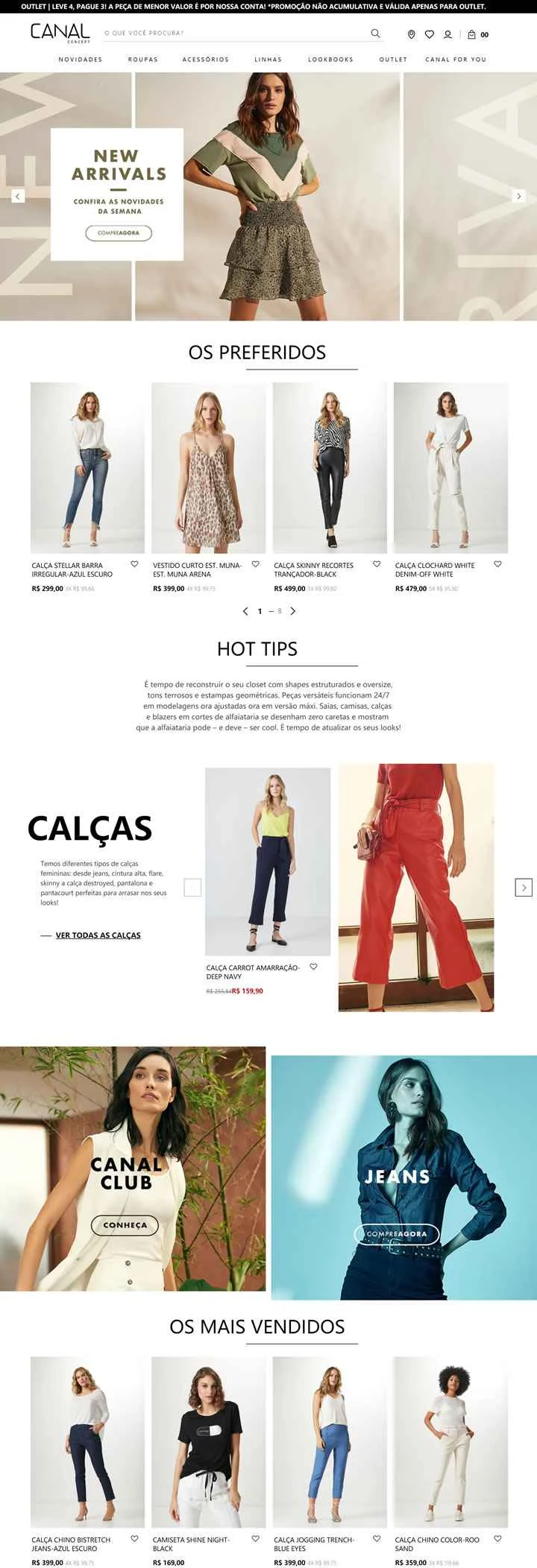 Canal公式サイト：ブラジルの女性向けファッションブランド