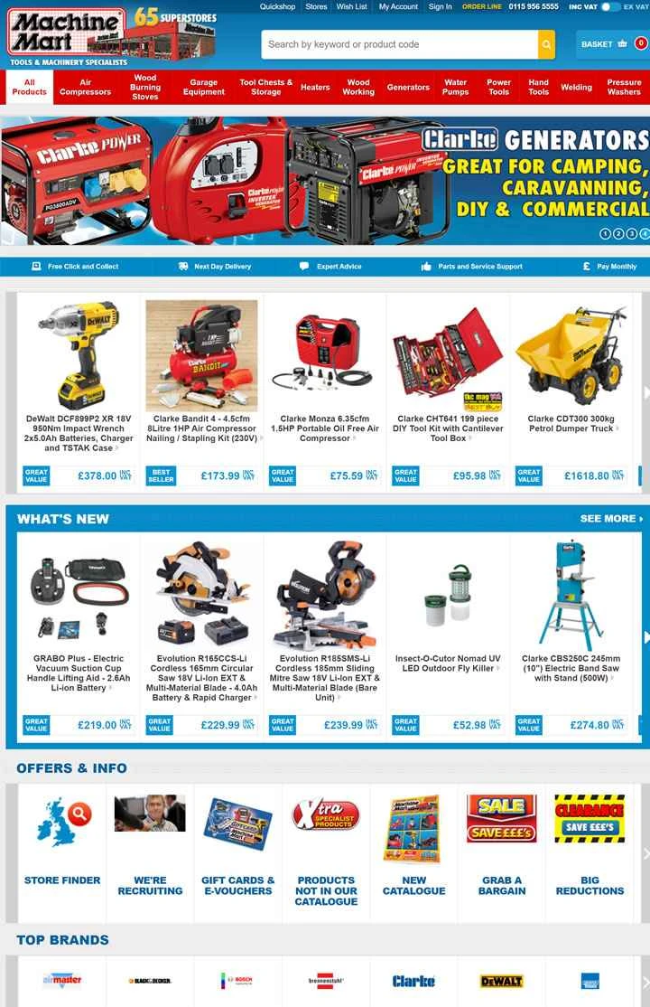 マシンマートは、英国最大の工具および機械の専門サプライヤーです。