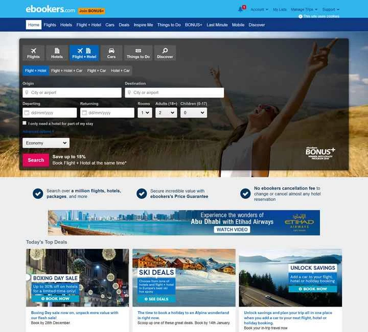 ebookers UK: 世界最大のオンライン旅行会社Expediaの子会社