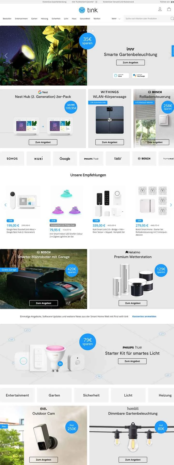 tink Germany: スマートホームのエキスパート