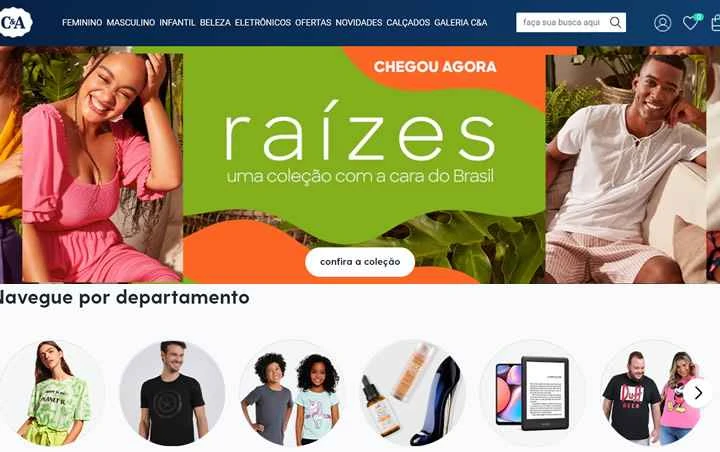 C&Aブラジルオンラインストア：ファッション、衣料品、携帯電話、靴