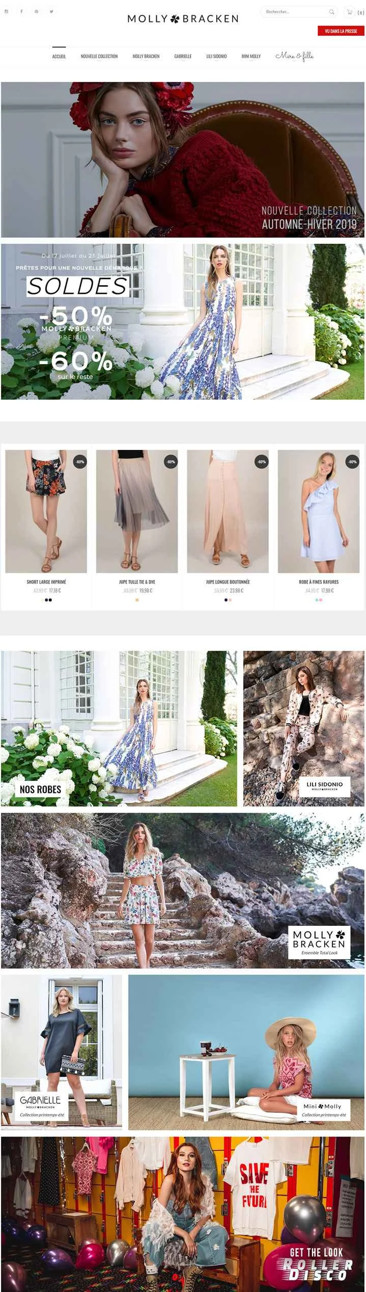 モリー・ブラッケン フレンチオンラインストア：フランスの女性向けファッションブランド