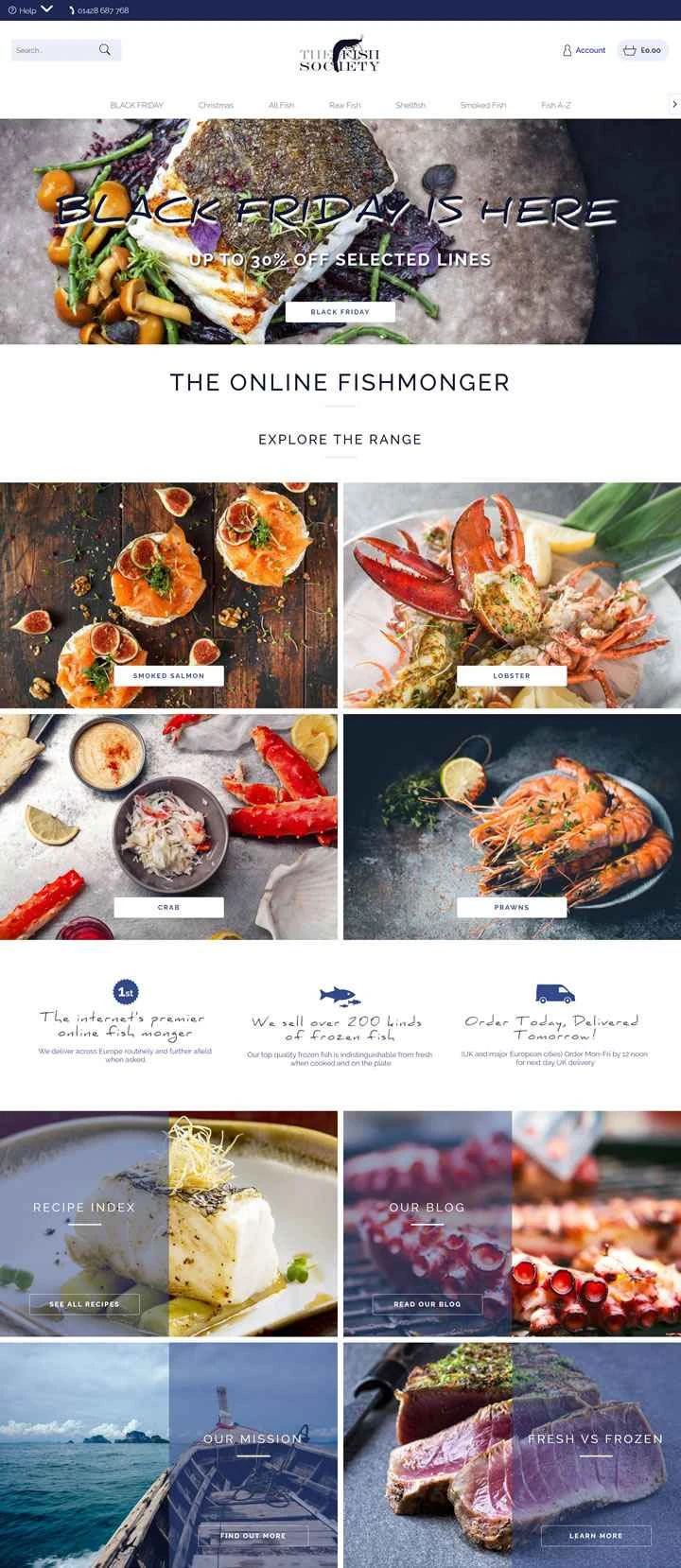 英国を代表するオンライン魚販売業者、The Fish Society。