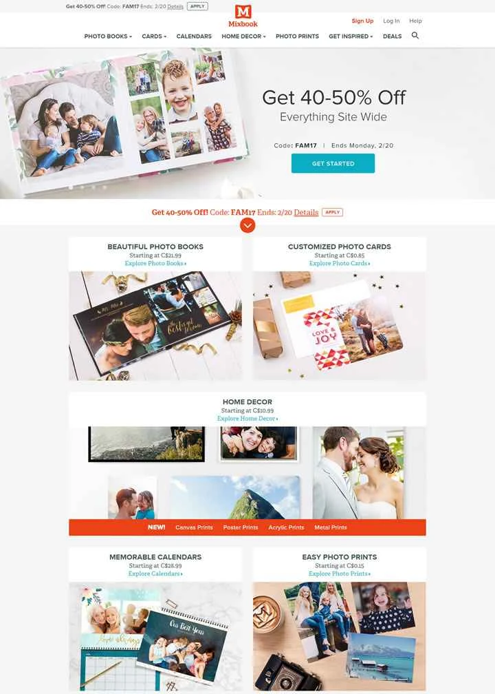 Mixbook: フォトブック、カード、カレンダー、ウォールアート