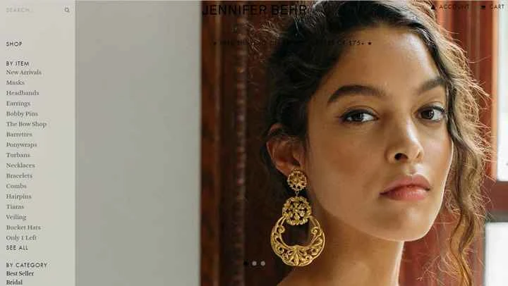 ジェニファー・ベア公式サイト：イヤリングやヘアアクセサリー各種