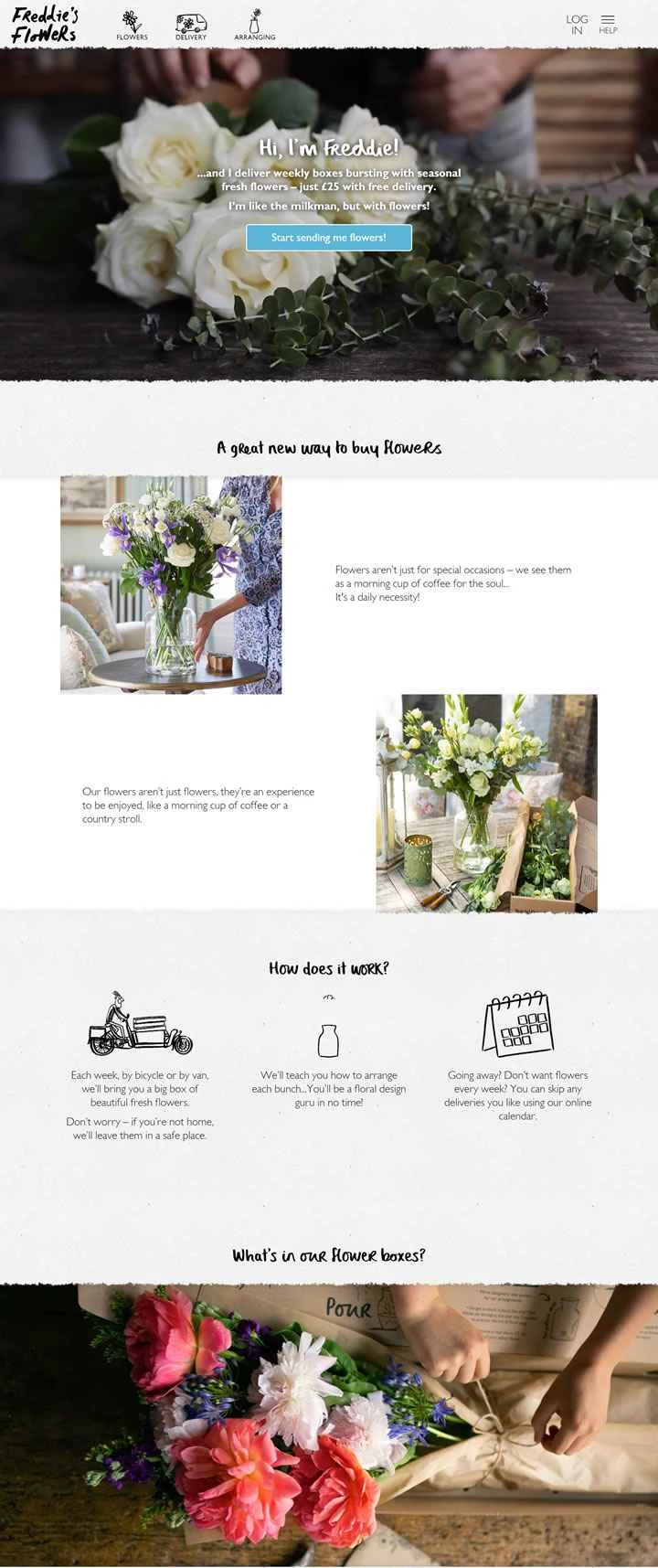 英国で最も優れたオンライン花屋の一つ：フレディーズ・フラワーズ