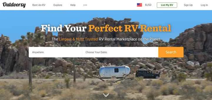 世界最大のRVレンタルマーケット「Outdoorsy」