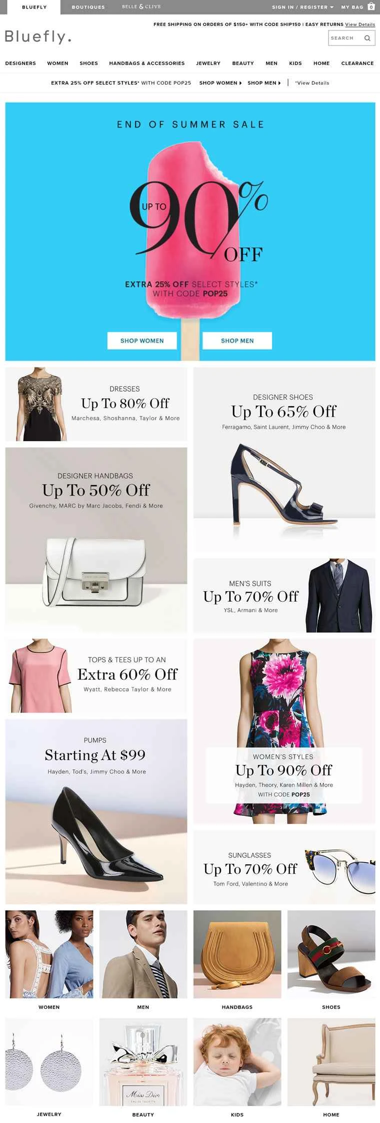 アメリカ最大の割引ファッションショッピングサイト「Bluefly」