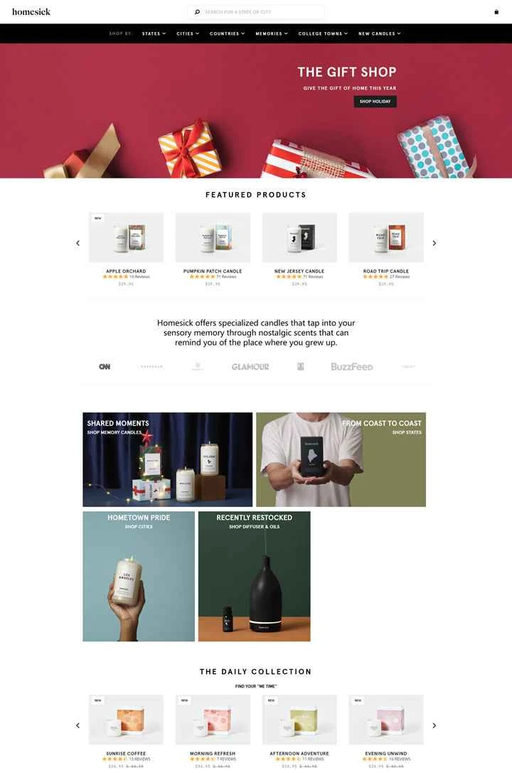 ノスタルジックな香りのキャンドル：ホームシック