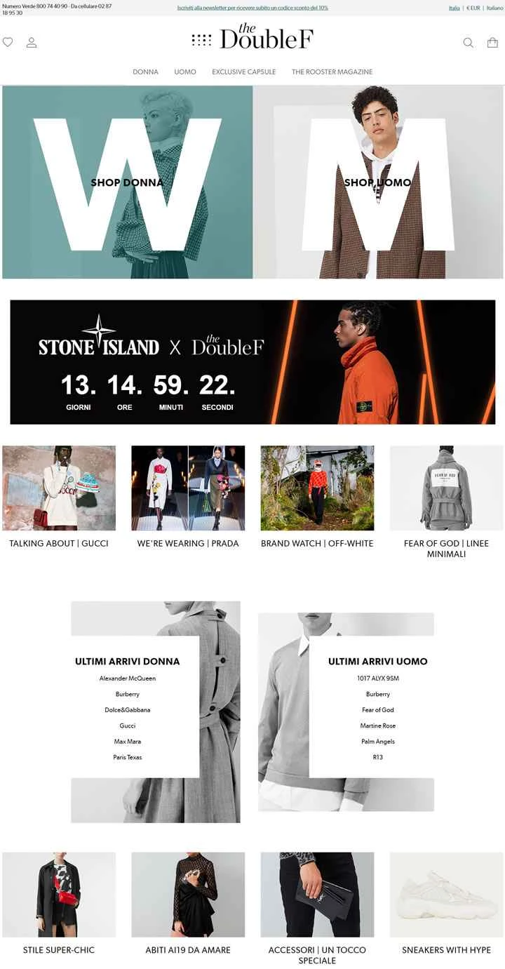 イタリアの高級マルチブランドストア「DoubleF」