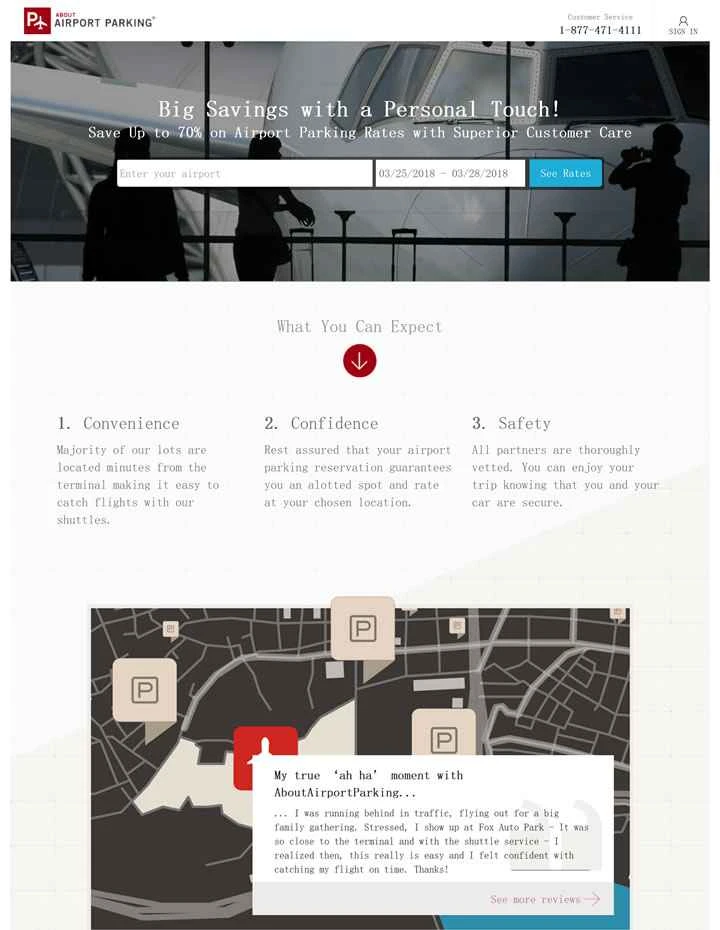 空港駐車場について（米国空港駐車場）