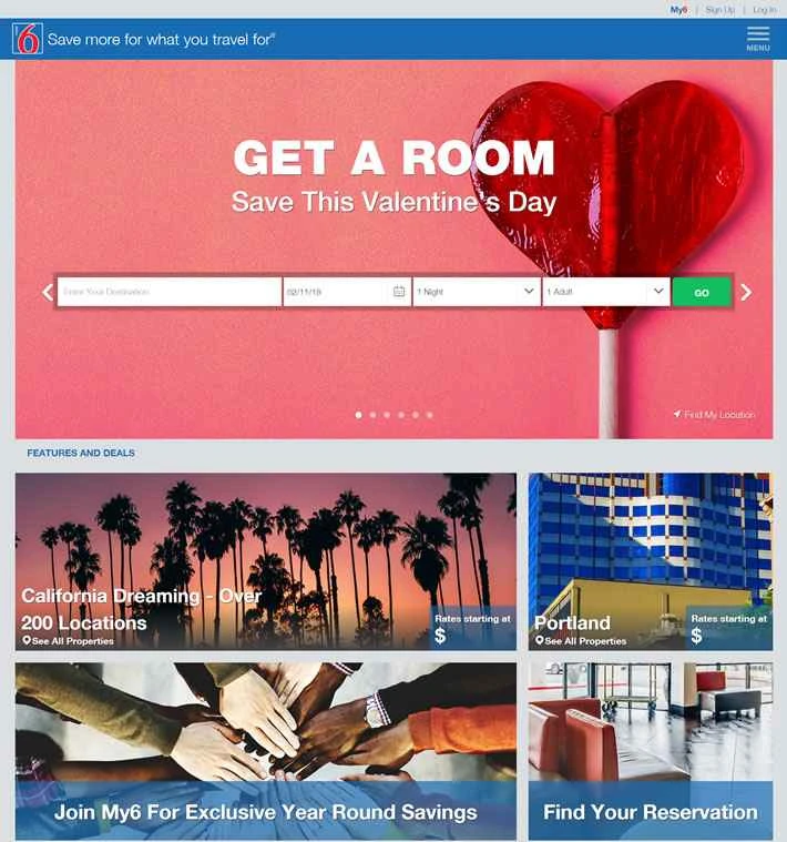 モーテル6の予約：モーテル6