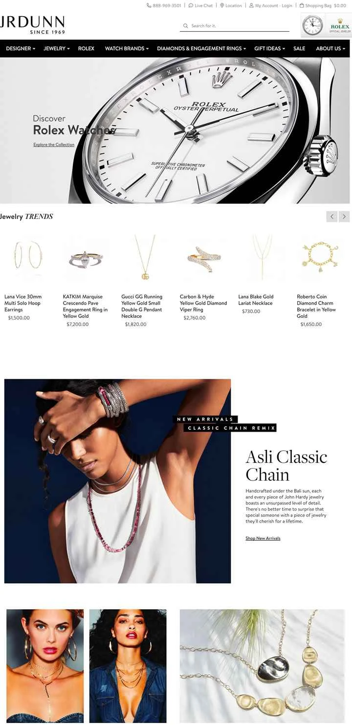 ロレックスの正規販売店、JRダン・ジュエラーズ