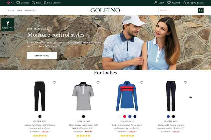GOLFINO UK 公式サイト: ゴルフアパレル