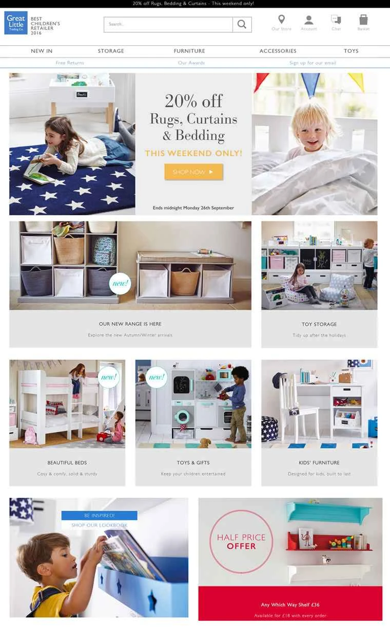 英国の子供用家具小売業者GLTC