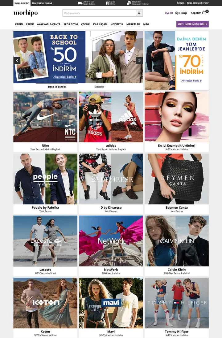 トルコのファッション通販サイト：Morhipo