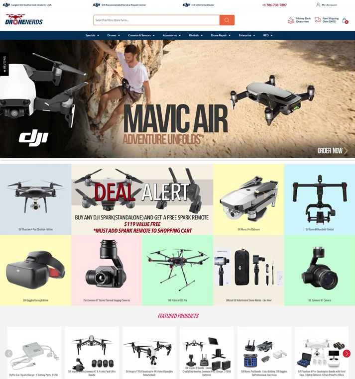 米国最大のドローン販売業者DroneNerds