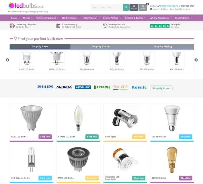 LED Bulbs、英国No.1のLED電球ウェブサイト