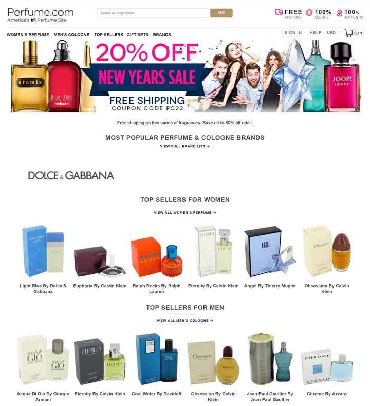 アメリカNo.1フレグランスウェブサイト：Perfume.com