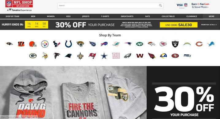 NFL公式オンラインストア：NFLShop