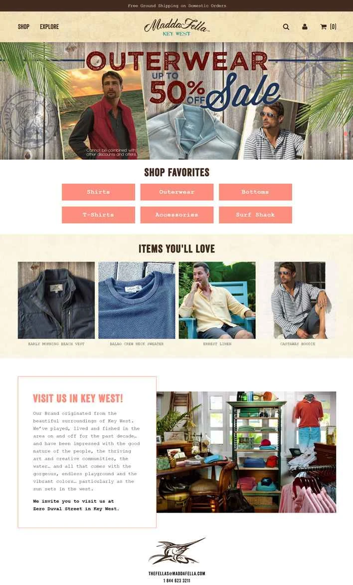 Madda Fella公式サイト：アメリカの冒険家アパレルブランド