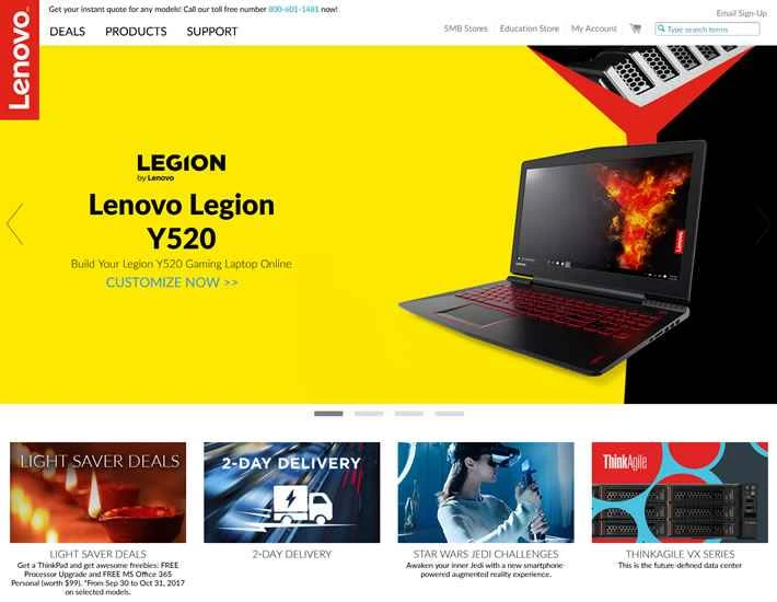 レノボ・シンガポール公式サイト：レノボ・シンガポール