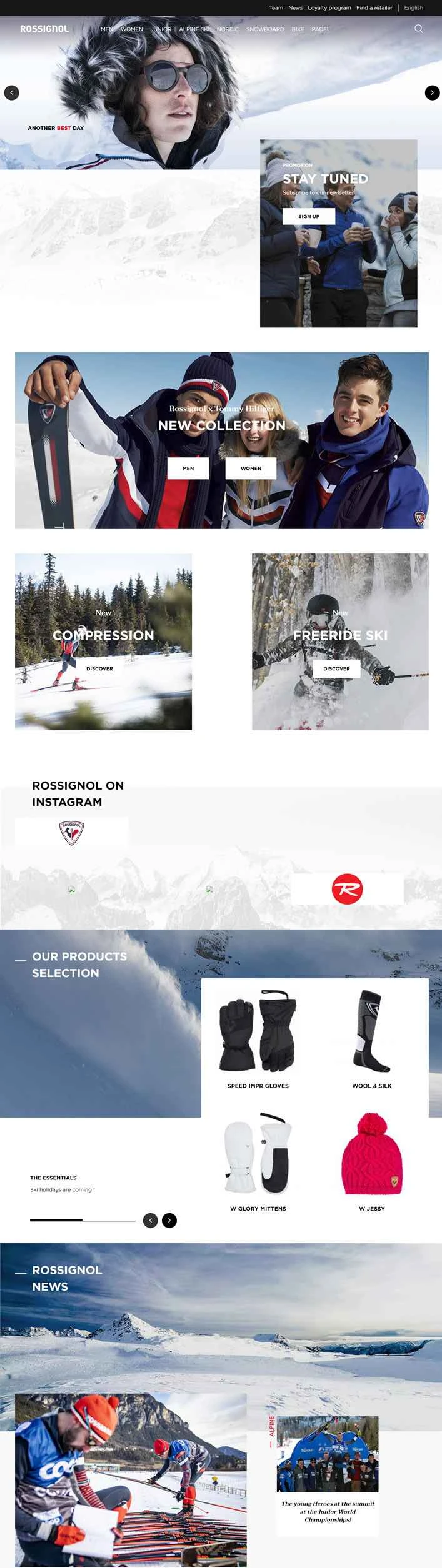 ロシニョールUS公式サイト：1907年創業のフランスのスキー用品ブランド