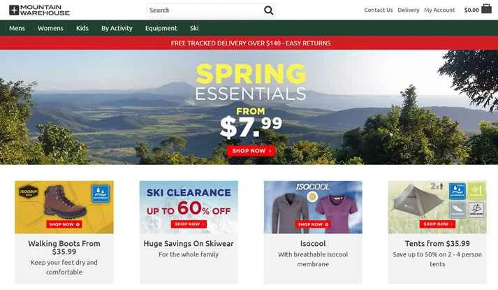 マウンテンウェアハウスオーストラリア公式ウェブサイト：ヨーロッパを代表するファミリー向けアウトドアブランド