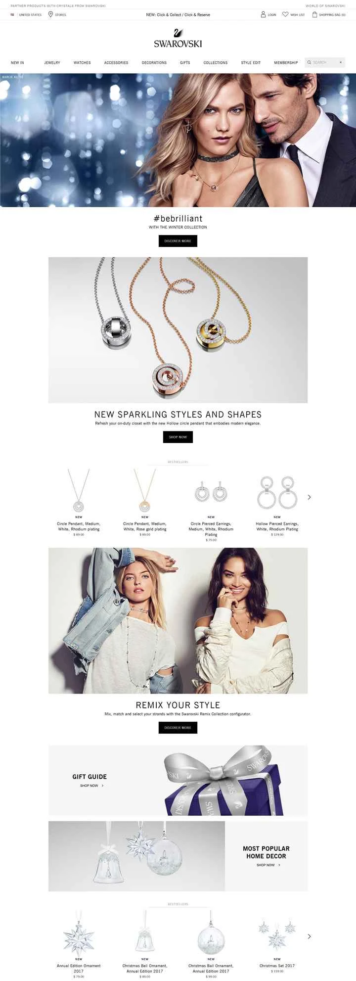 スワロフスキーUS公式サイト：SWAROVSKI USA