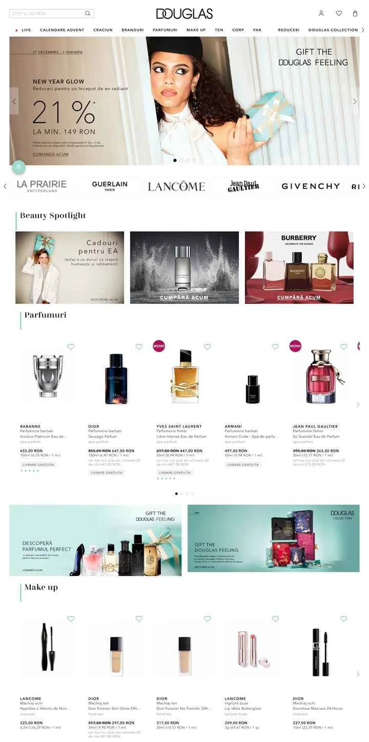 ルーマニアの香水と化粧品のオンラインストア：Douglas.ro