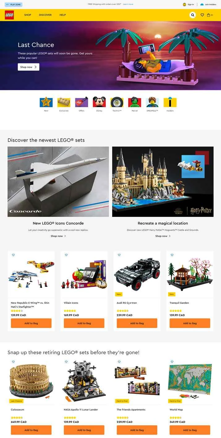 レゴカナダ公式ストア